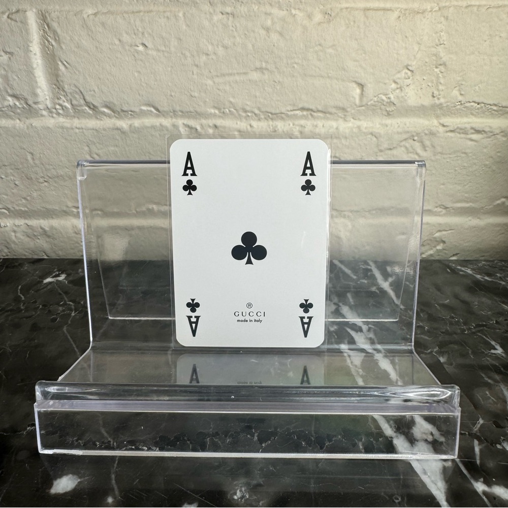 Ace of Clubs Collectable Gucci Playing Card with COA